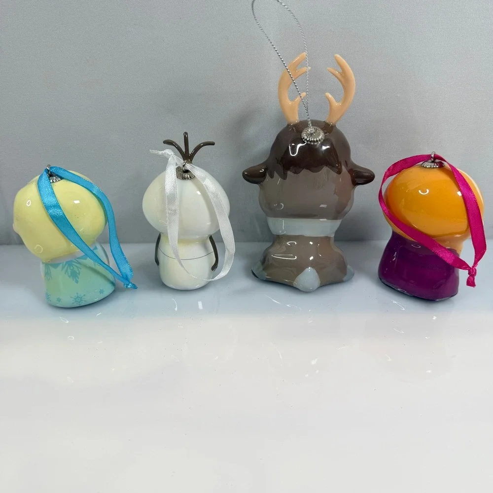 Hallmark Disney Frozen Decoupage Ornaments Set 4 Anna Elsa Olaf Sven